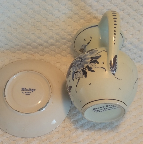 Delft Holland  pitcher  and Delft  plate - Picture 3 of 4